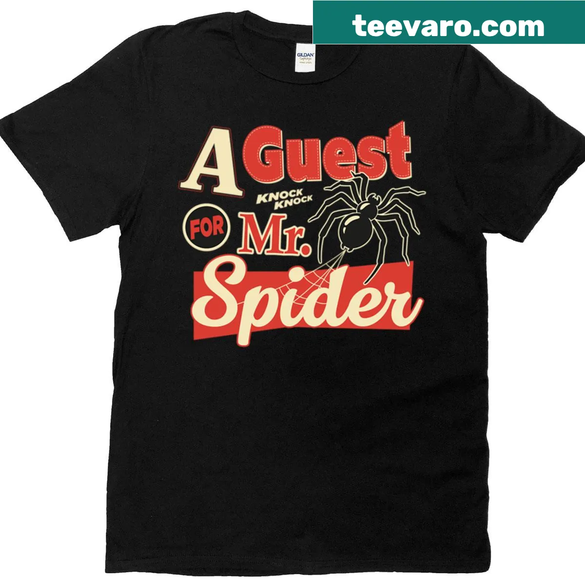 Cartoon spider design on a fun t-shirt — on a men's t-shirt