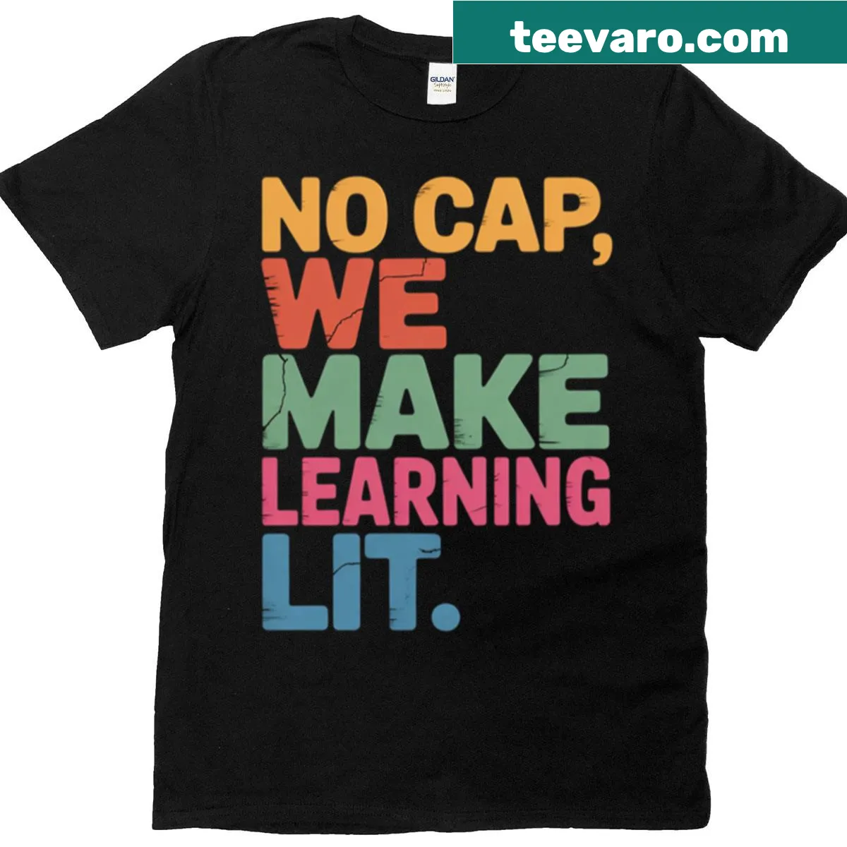 Inspirational back-to-school T-shirt with motivational text — on a men's t-shirt