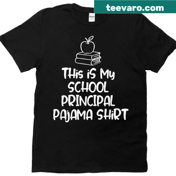 'Principal' text graphic on T-shirt