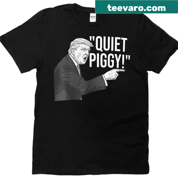 Funny political humor t-shirt with a clever quote in typography.