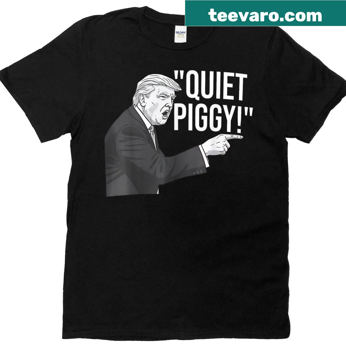 Funny political humor t-shirt with a clever quote in typography. — on a men's t-shirt