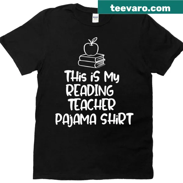 Reading Teacher T-shirt with simple typography highlighting literacy
