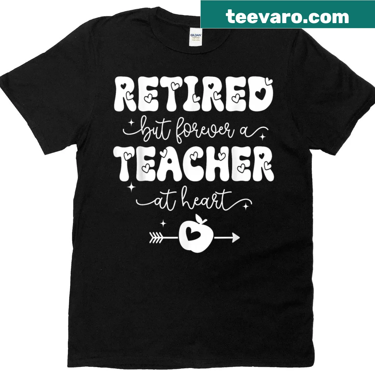 T-shirt celebrating retirement with a teacher-themed message — on a men's t-shirt