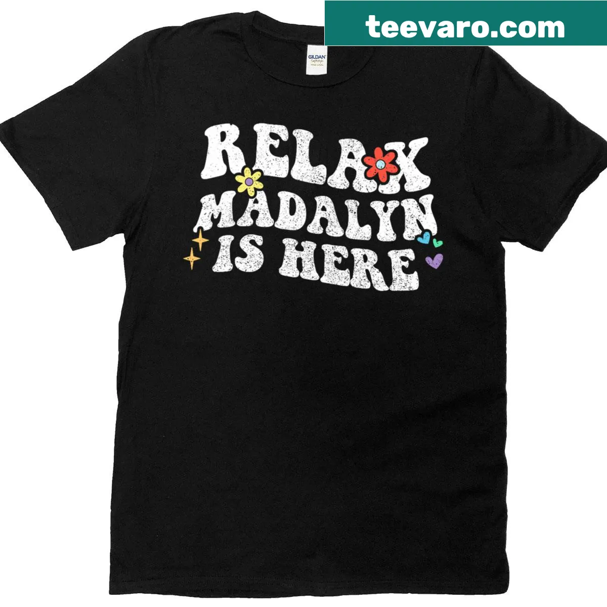 Funny Mother's Day T-shirt with retro design featuring the name Madalyn — on a men's t-shirt