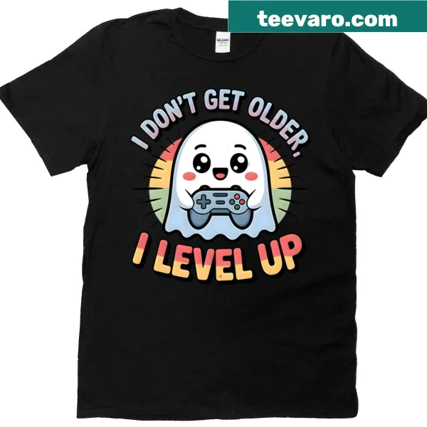 Retro ghost gamer design for a fun gaming-themed t-shirt