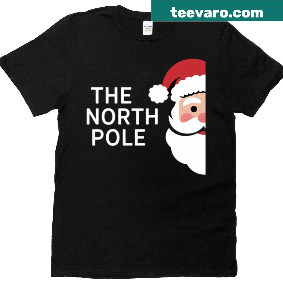 Charming Santa Claus t-shirt celebrating the holiday season. — on a men's t-shirt