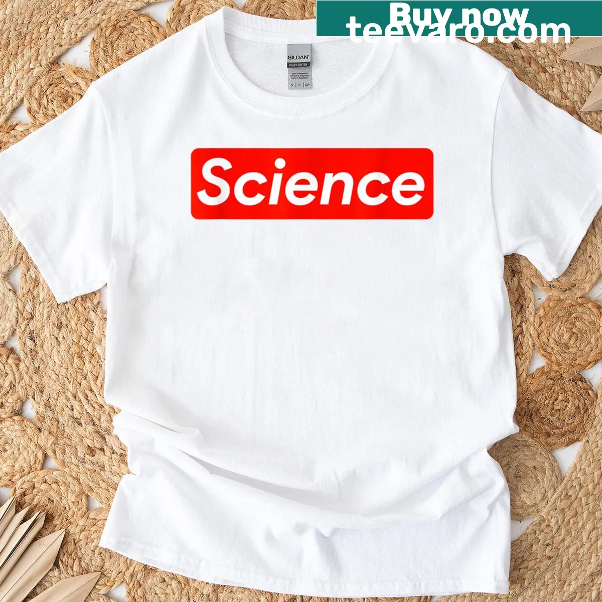 Funny science-themed meme typography — on a men's t-shirt