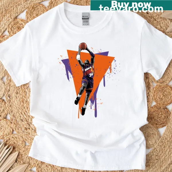 Sir Charles Barkley slam dunk graphic t-shirt
