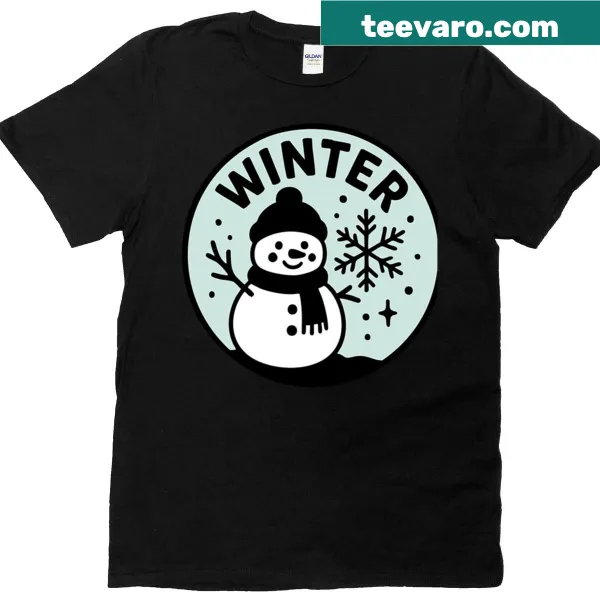 T-shirt with a heartwarming snowy seasons greeting