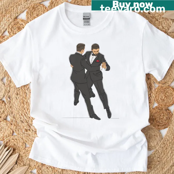 Illustration of tango dancers on a casual t-shirt