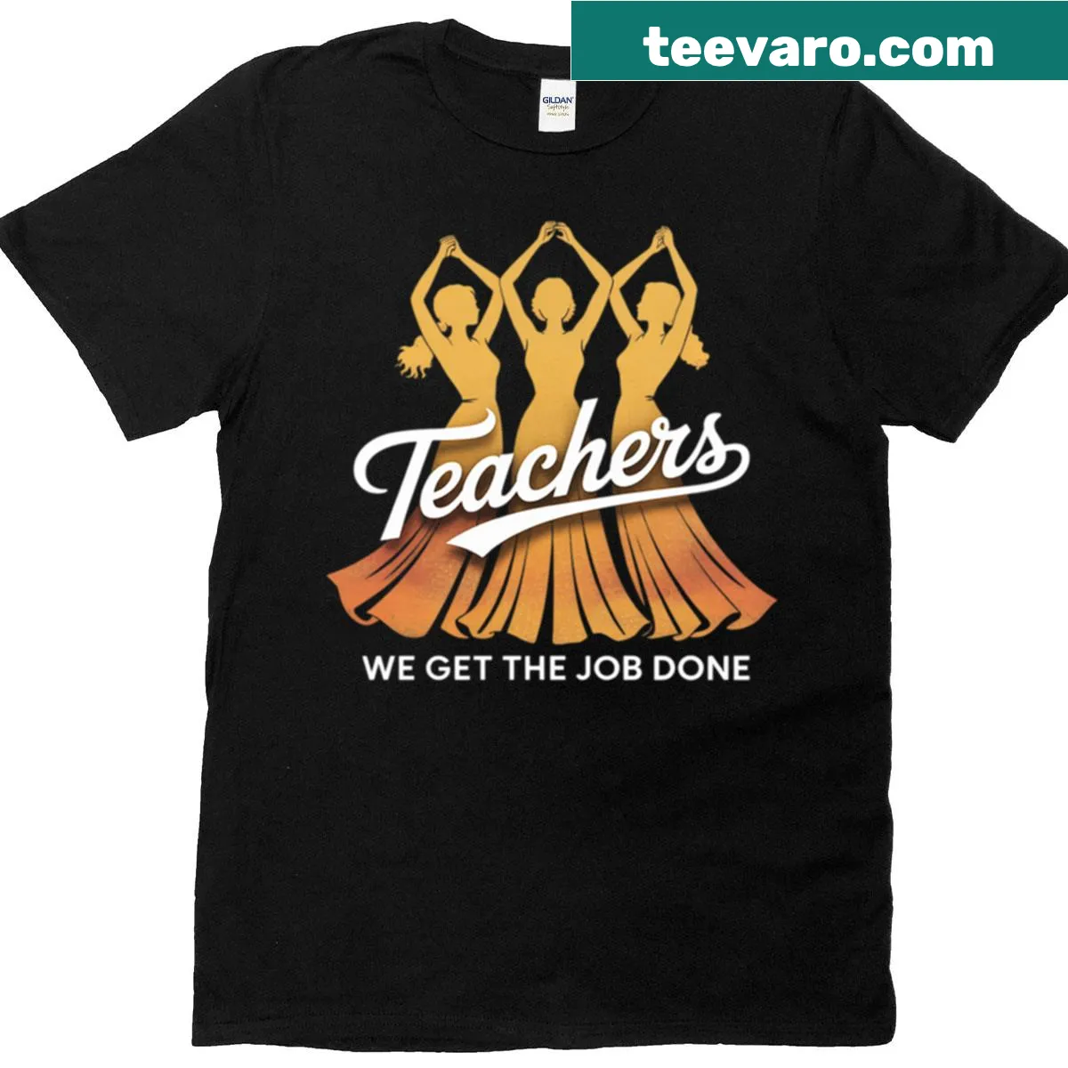 Teacher T-shirt with supportive phrase about educators — on a men's t-shirt