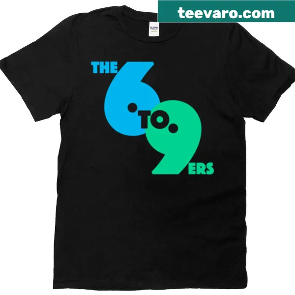 T-shirt with playful design celebrating the 6-to-9'ers lifestyle