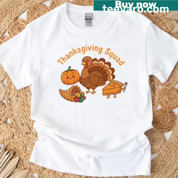 Thanksgiving-themed T-shirt with a warm, inviting message
