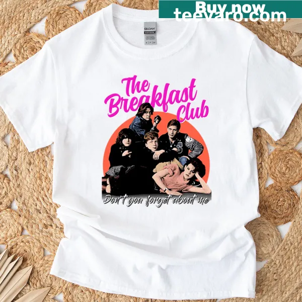 Breakfast Club group photo t-shirt celebrating classic cinema