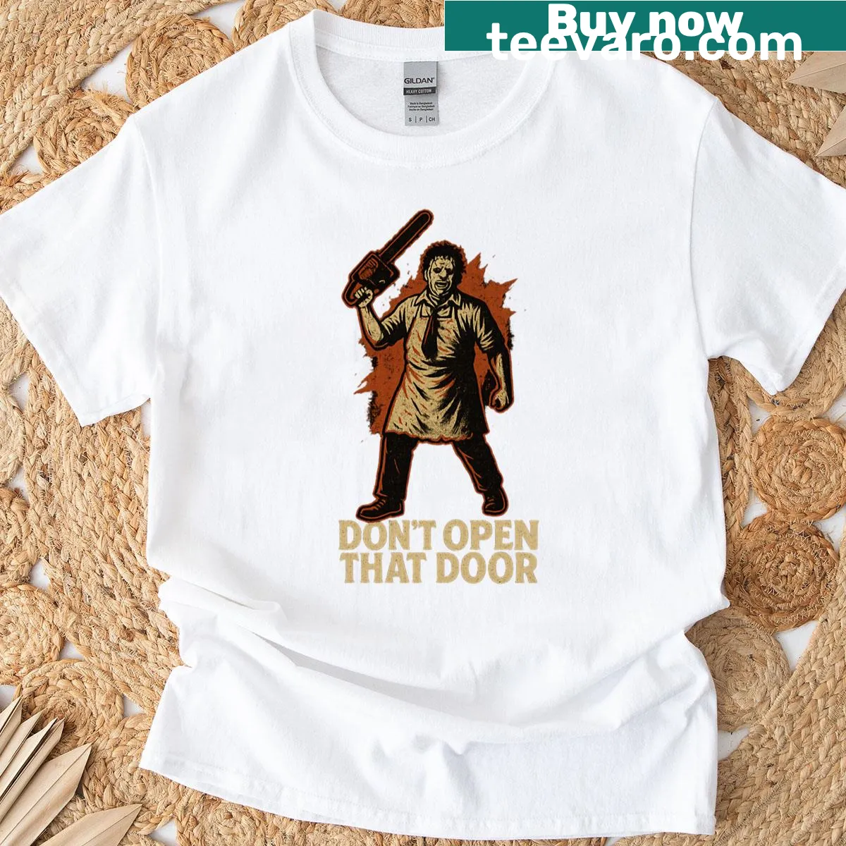 Funny guardian character graphic on an oversized T-shirt — on a men's t-shirt