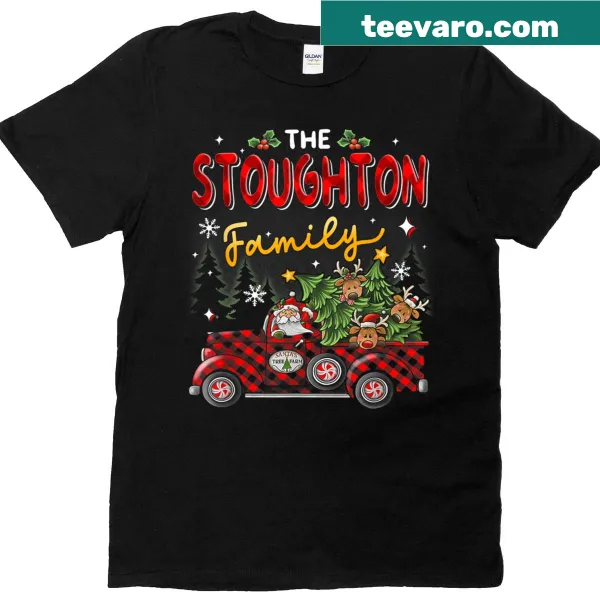 Family-themed t-shirt designed for matching Christmas pajama sets.
