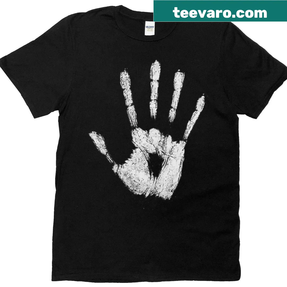 T-shirt featuring the emblem of the White Sorcerer with fantasy elements — on a men's t-shirt