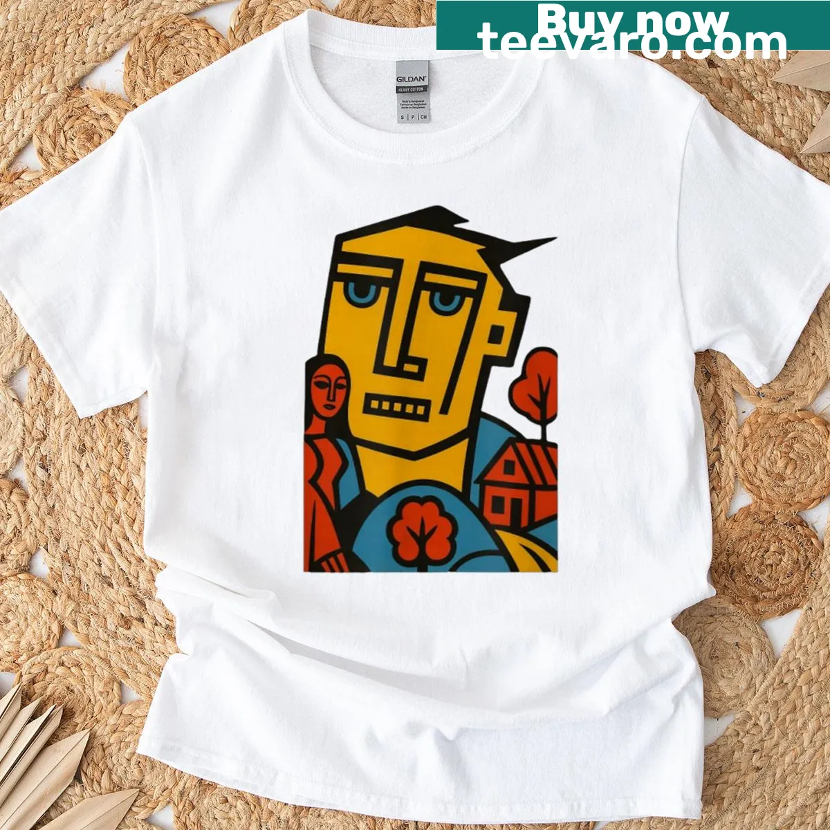 Heartfelt typography design saying Thinking Of You on T-shirt — on a men's t-shirt