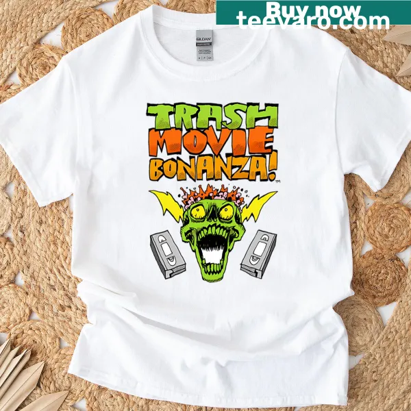 Vintage-style t-shirt celebrating cult classic horror films