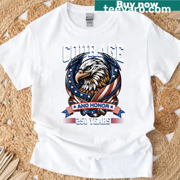 Eagle graphic symbolizing American pride and courage