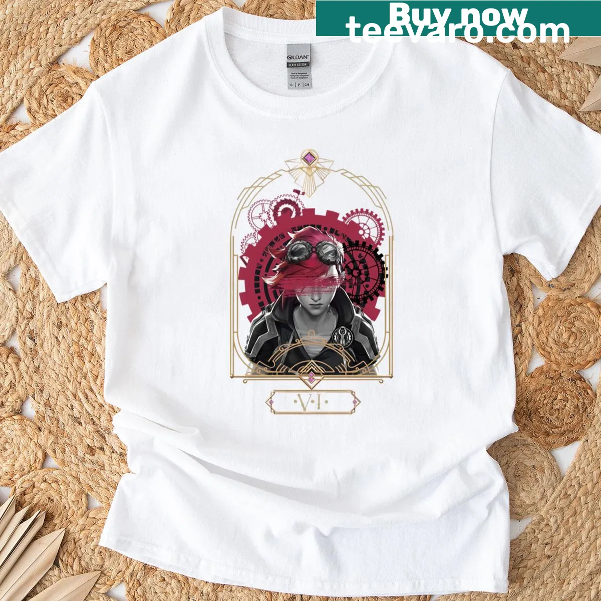 Retro T-shirt with fan art design celebrating 90s movies — on a men's t-shirt