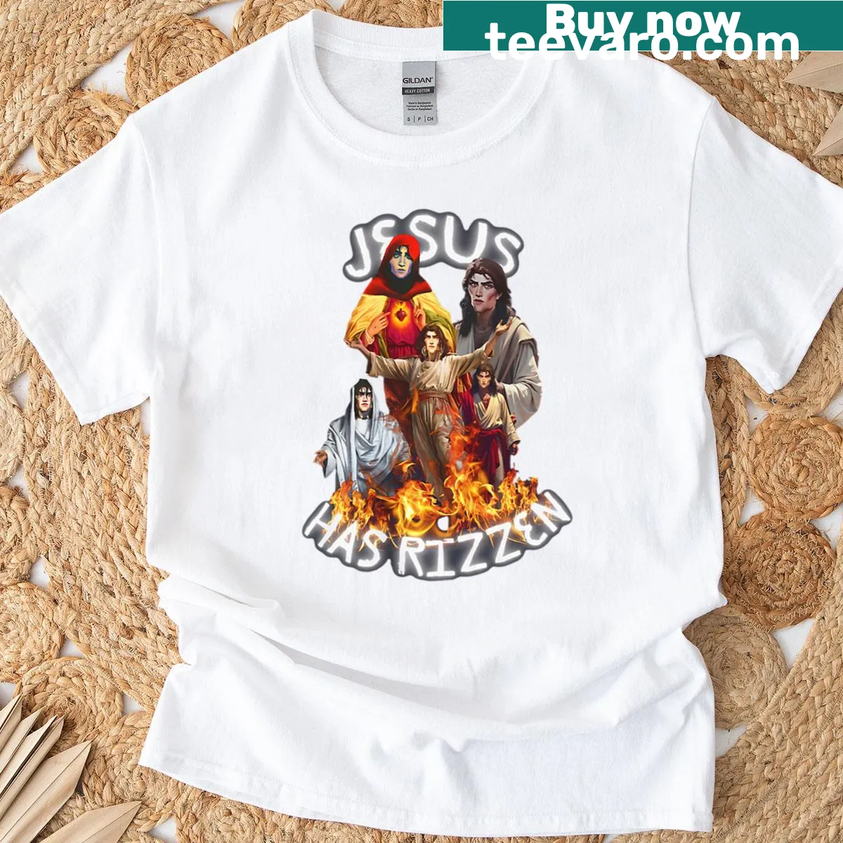 Artistic t-shirt featuring Viktor Jesus movie fan art design — on a men's t-shirt