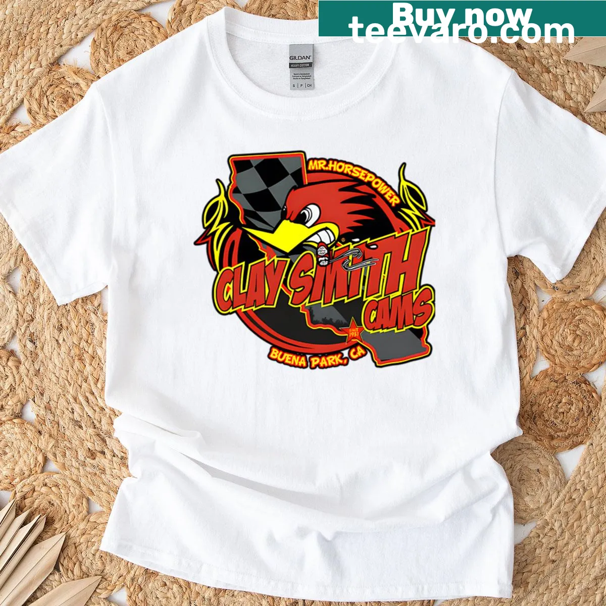 Vintage T-shirt featuring playful typography of cartoons and movies — on a men's t-shirt