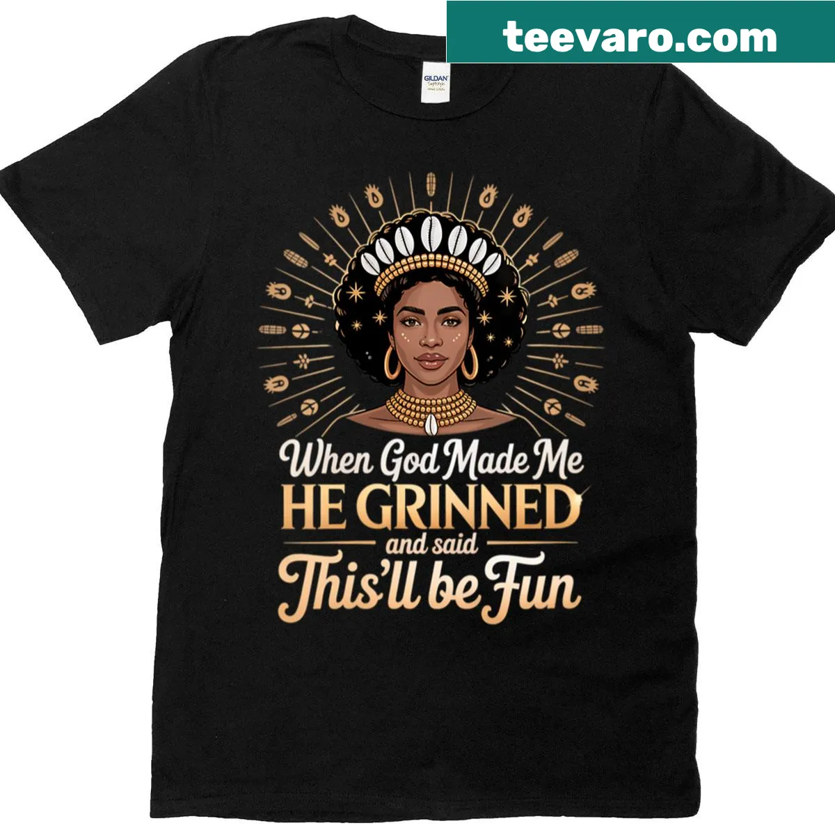 Vintage-inspired Christian faith quote shirt for Christmas. — on a men's t-shirt