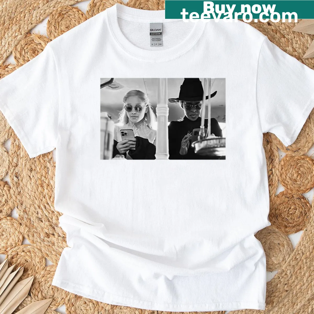 Vintage fan art T-shirt featuring iconic movie imagery — on a men's t-shirt