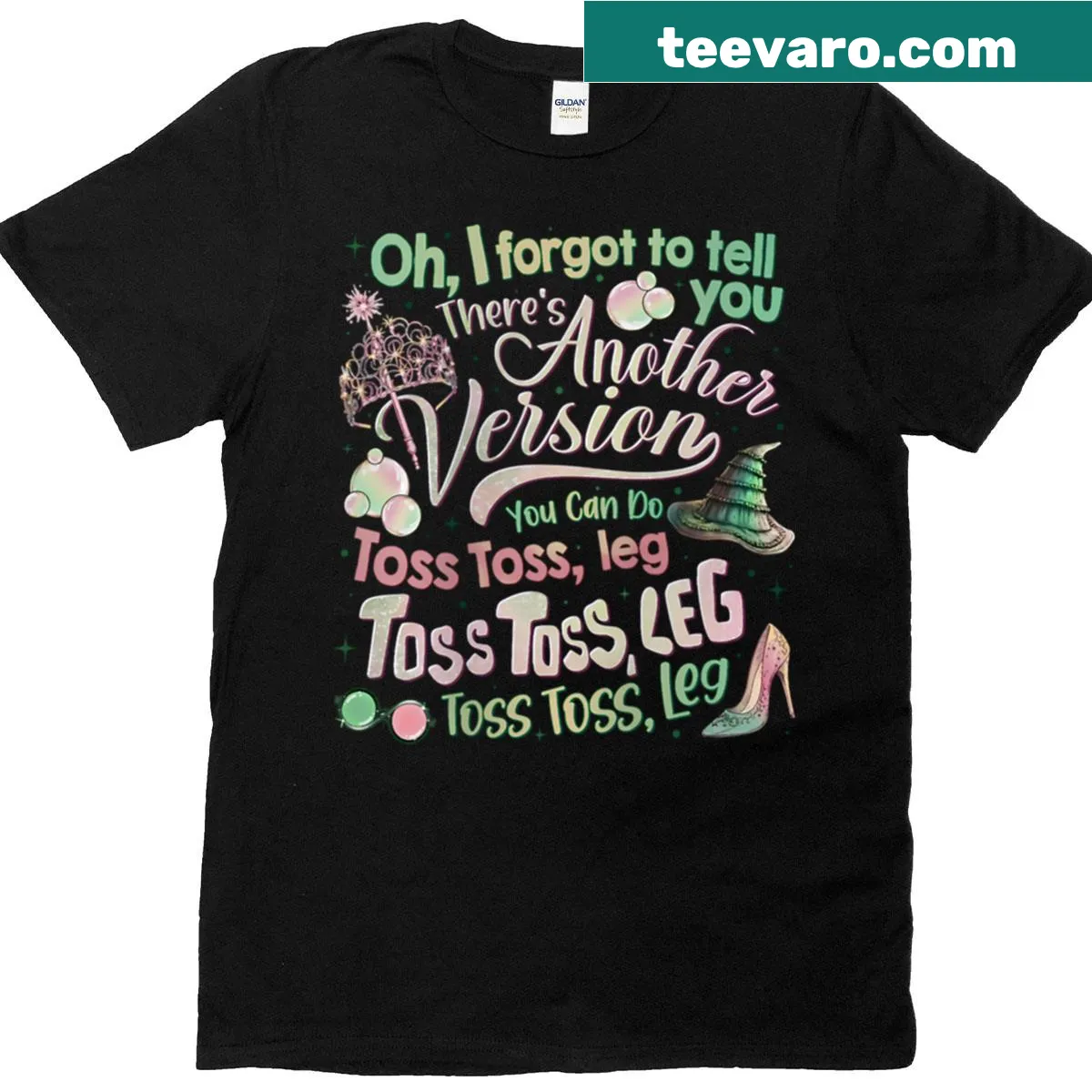 Playful T-shirt featuring Glinda from 'Wicked' — on a men's t-shirt