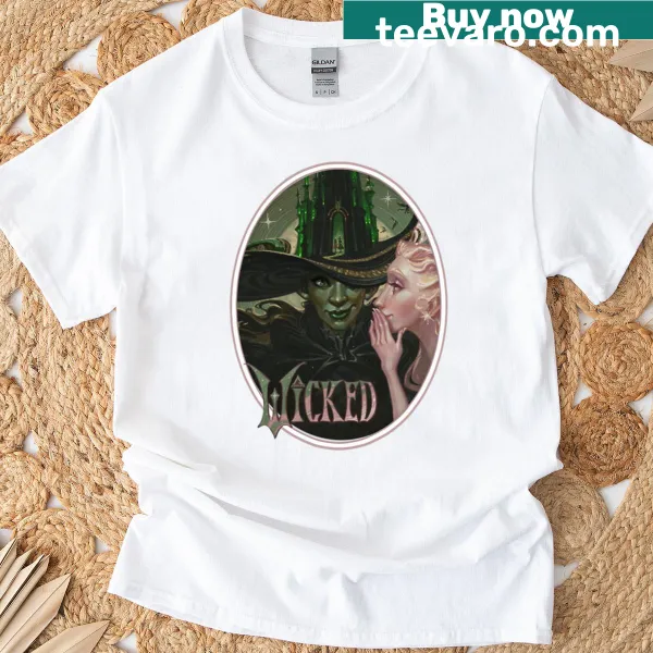 T-shirt featuring a whimsical Wicked theme graphic