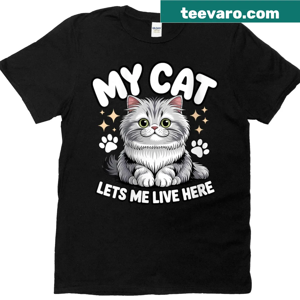 Funny quote about being a cat owner's t-shirt — on a men's t-shirt