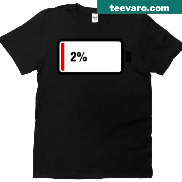 Graphic of two batteries on a T-shirt