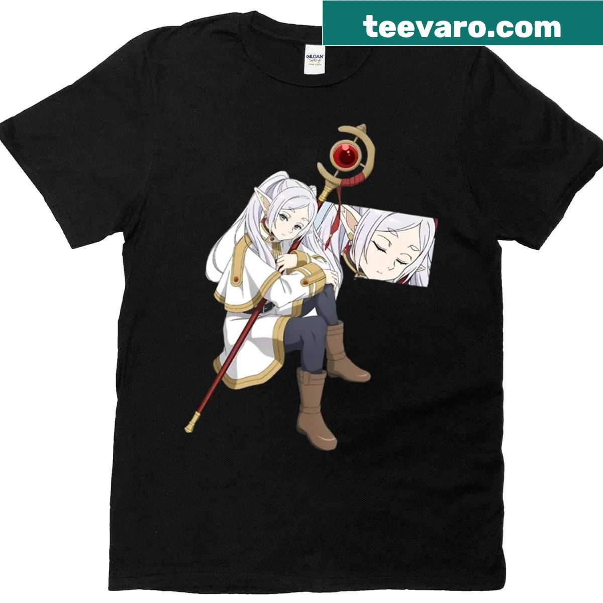 Inspirational T-shirt with the phrase Beyond The End Of The Journey — on a men's t-shirt