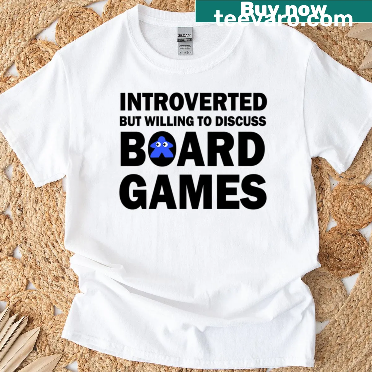 T-shirt with the text Board Games — on a men's t-shirt