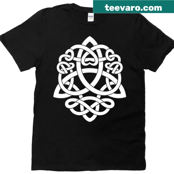 Celtic Knot Triquetra design on a T-shirt