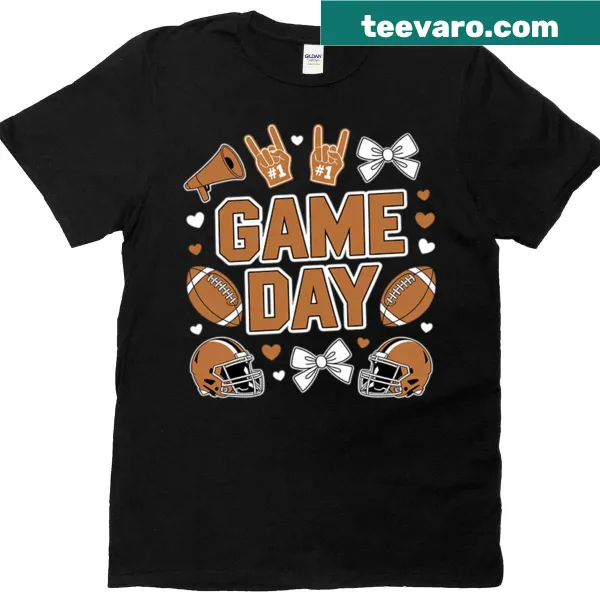 Football Lover T-shirt with playful typography and a bow design