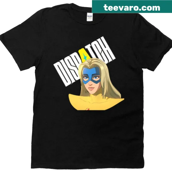 Playful gaming-inspired t-shirt featuring Dispatch Game design