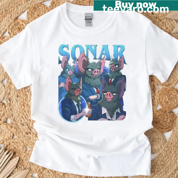 Sonar-themed graphic T-shirt from Dispatch Game.