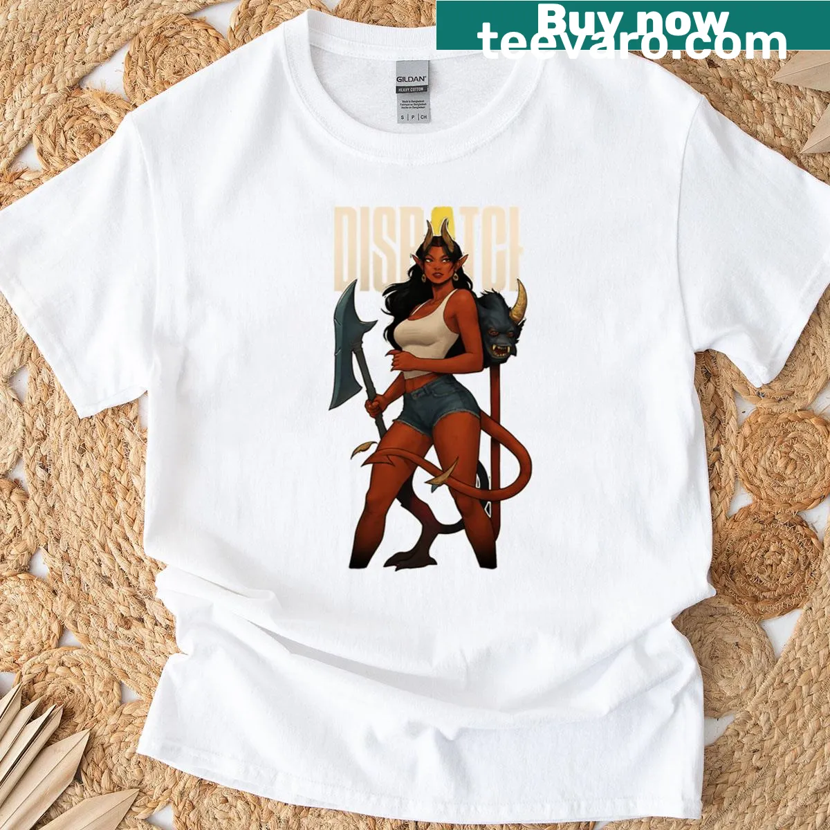 Illustration t-shirt inspired by fantasy themes — on a men's t-shirt