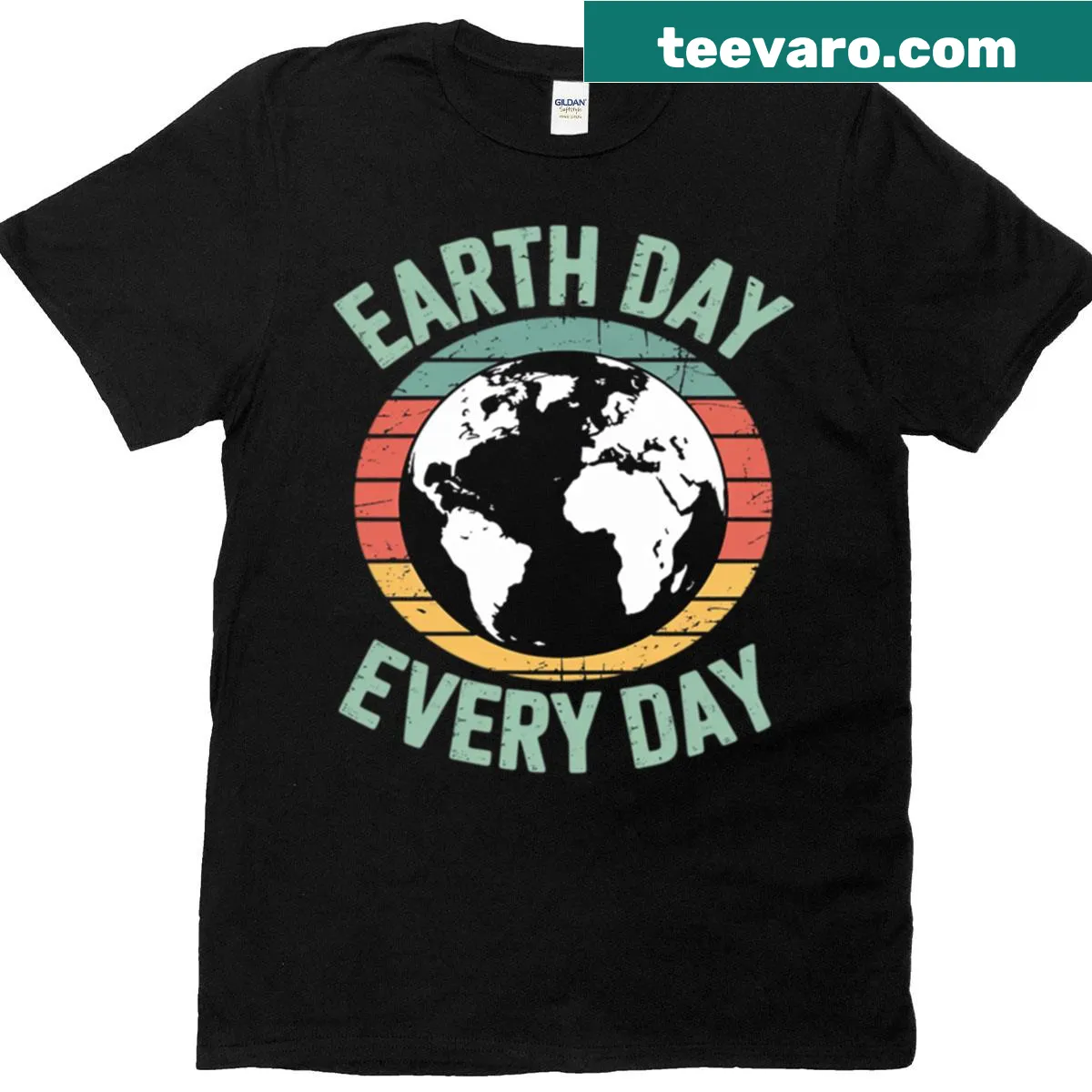 T-shirt with a positive environmental slogan for Earth Day — on a men's t-shirt
