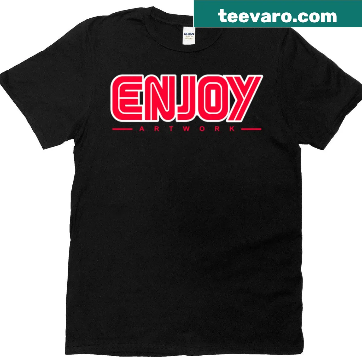 Playful retro 16-bit logo T-shirt — on a men's t-shirt