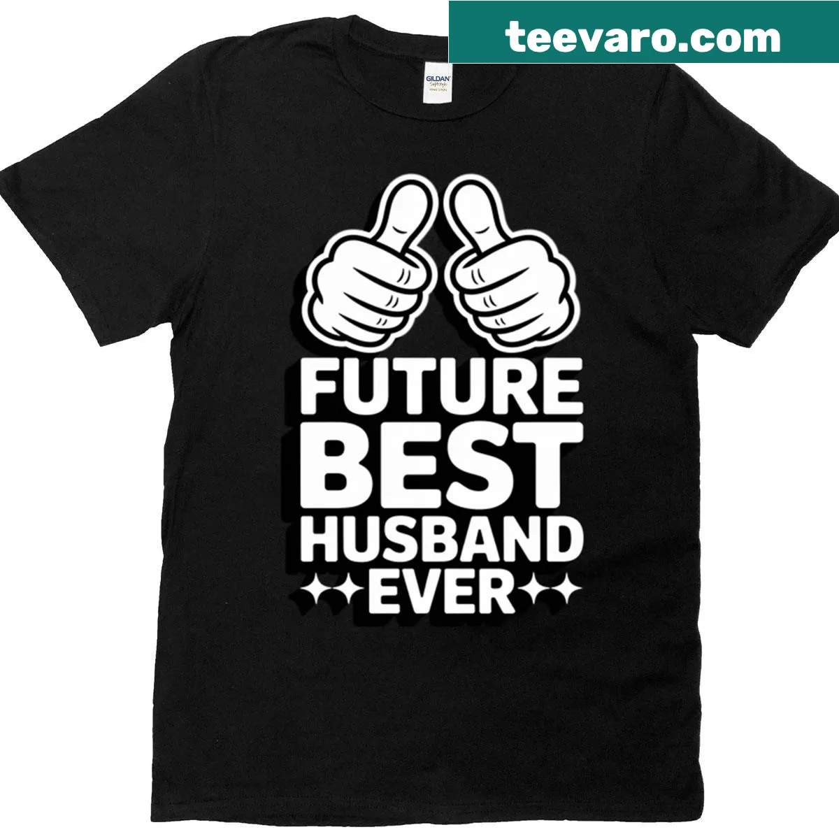 Fiance t-shirt with message about becoming the best husband — on a men's t-shirt