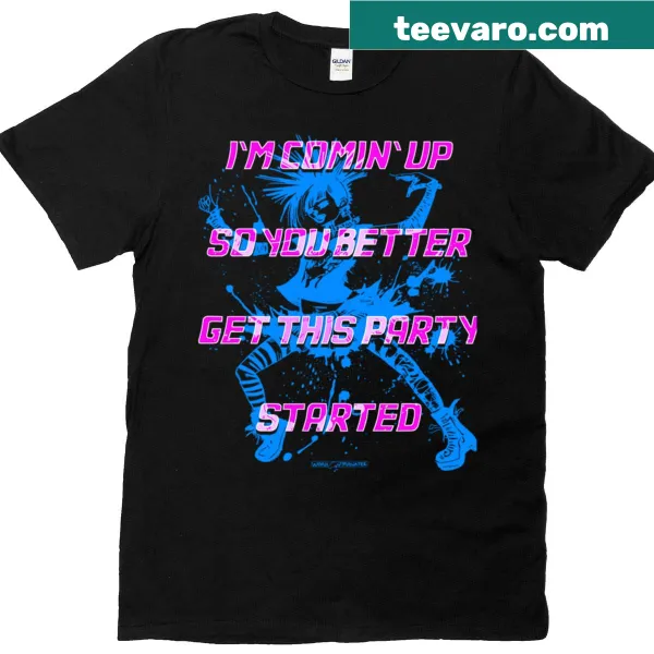 Bold text design of Get This Party Started to ignite celebration