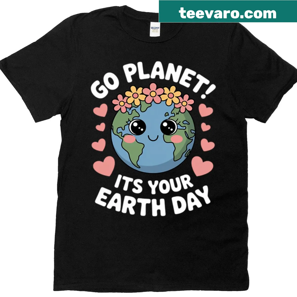 Cute Earth Day T-shirt for kids with an eco-friendly theme — on a men's t-shirt