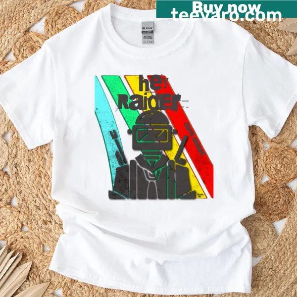 Extraction looter style T-shirt with gaming graphic