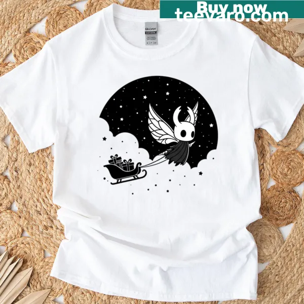Charming t-shirt design inspired by Hollow Knight for Christmas