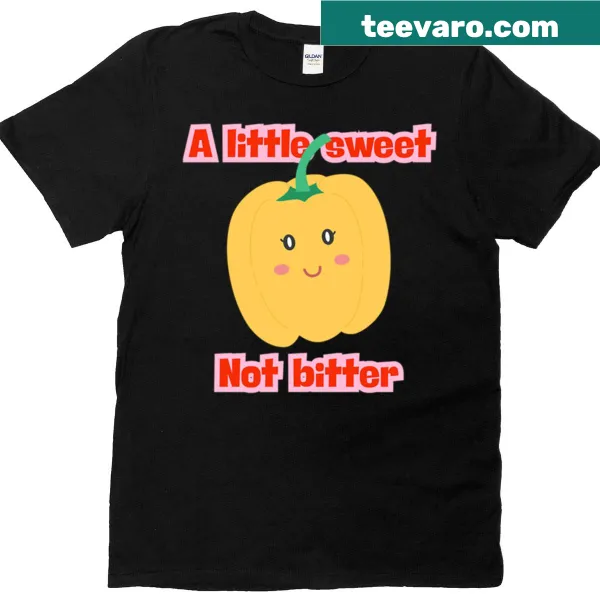 Kawaii yellow bell pepper illustration on a t-shirt