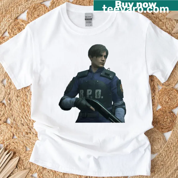 Illustration of Leon Kennedy from the gaming series