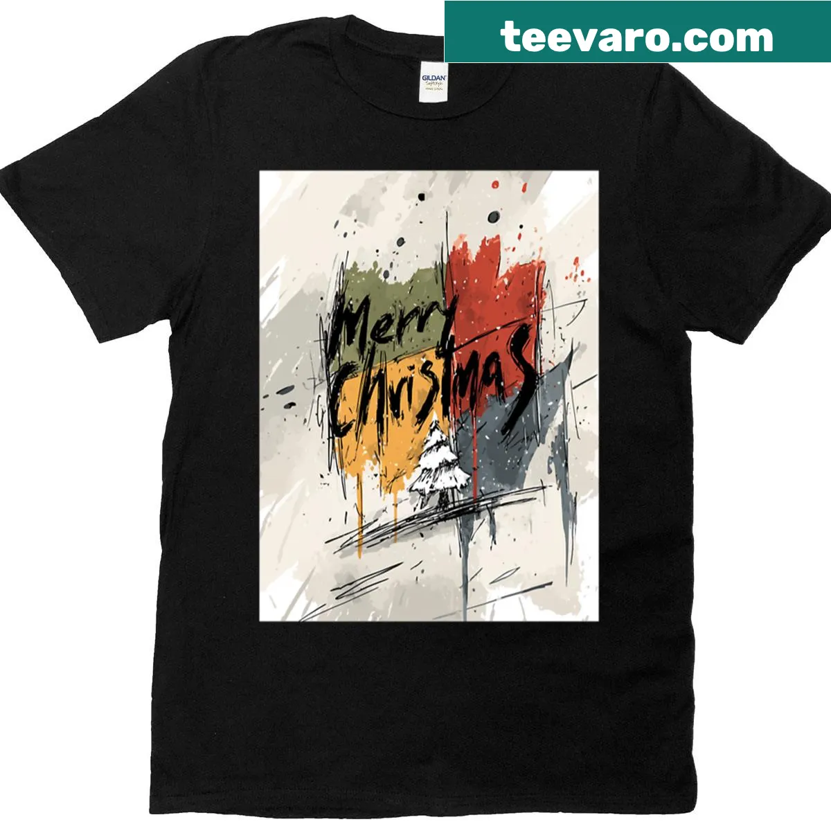 Wholesome 'Merry Christmas' message T-shirt for holiday celebrations — on a men's t-shirt